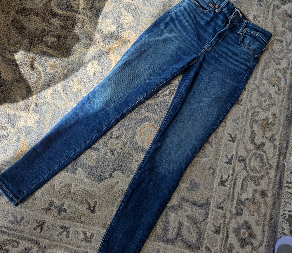 American Eagle Outfitters High Rise Jeans - Deep Blue